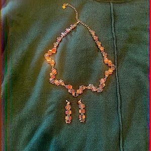 Matching Stella & Dot statement choker necklace and post earrings.